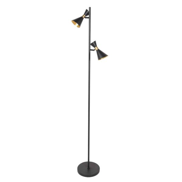 Metalen trendy vloerlamp zwart Anne Lighting Preto - Image 2