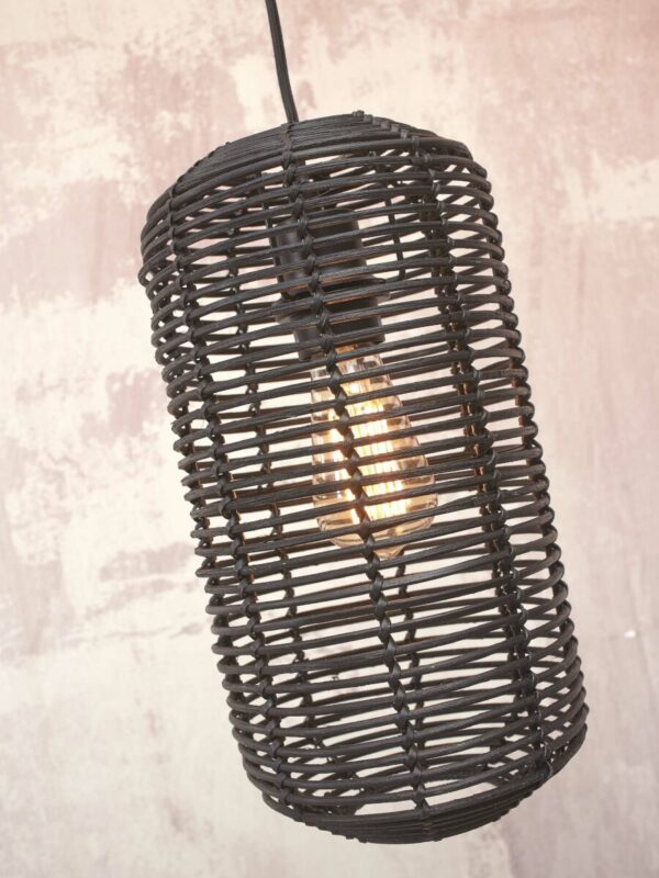 Zwarte boheemse rotan hanglamp GOOD&MOJO Tanami - Image 8