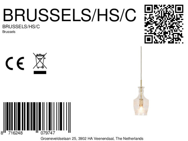 Klassieke glazen gouden hanglamp It's About RoMi Brussels - Image 10