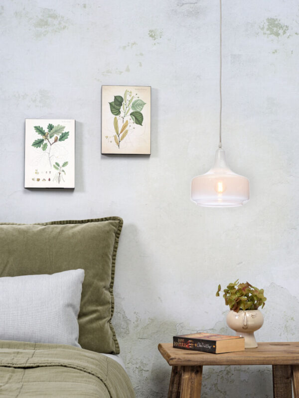 Metalen-glazen hanglamp wit Scandinavisch It's About RoMi Reykjavik - Image 12