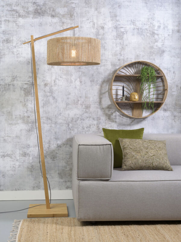 Vloerlamp naturel riet bamboe bohemien GOOD&MOJO Iguazu - Image 2