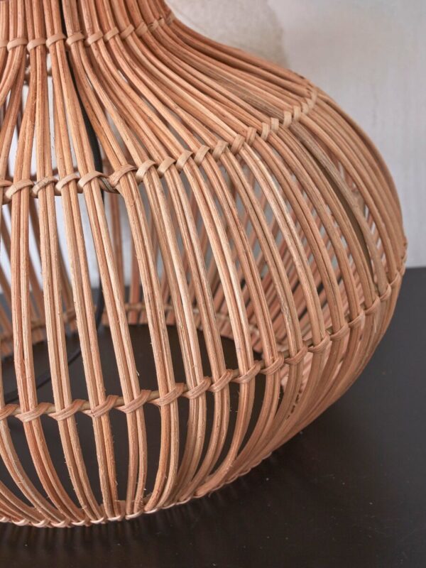 Tafellamp groen bohemian rotan linnen GOOD&MOJO Kalahari - Image 3