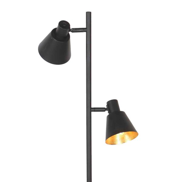 Metalen vloerlamp zwart retro Mexlite Oeroe - Image 6