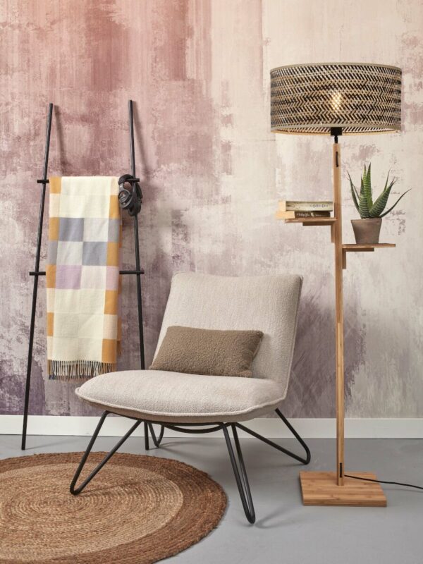 Bamboe naturel zwarte boheemse vloerlamp GOOD&MOJO Java - Image 5