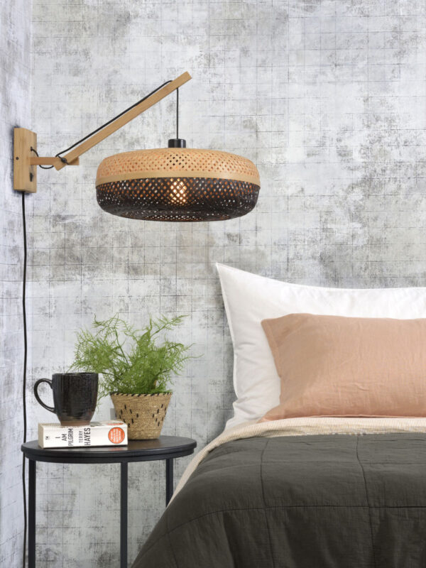 Bamboe naturel zwarte wandlamp bohemian GOOD&MOJO Palawan - Image 5