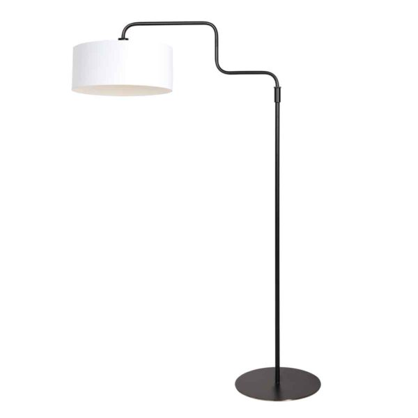 Vloerlamp trendy wit linnen Steinhauer Bloeba - Image 2