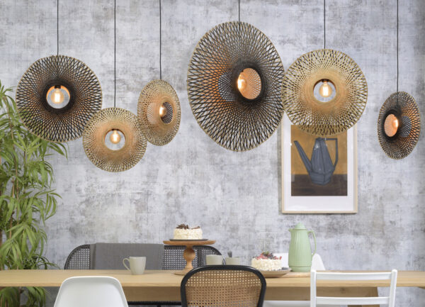 Bamboe bohemien zwart naturel hanglamp GOOD&MOJO Kalimantan - Image 10
