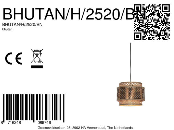 Bohemian naturel hanglamp metaal GOOD&MOJO Bhutan - Image 15