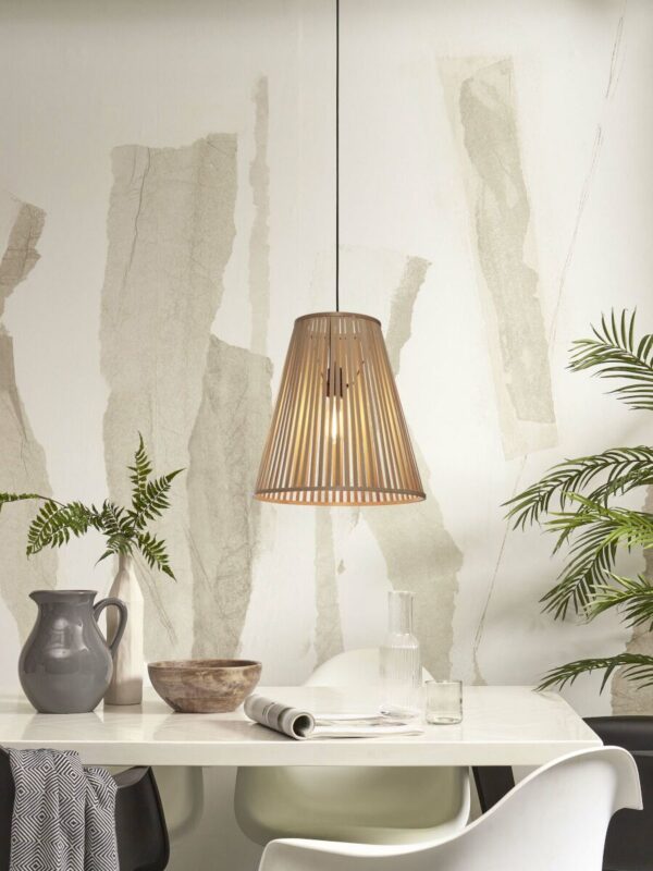 Naturel conische hanglamp bamboe L GOOD&MOJO Merapi - Image 2