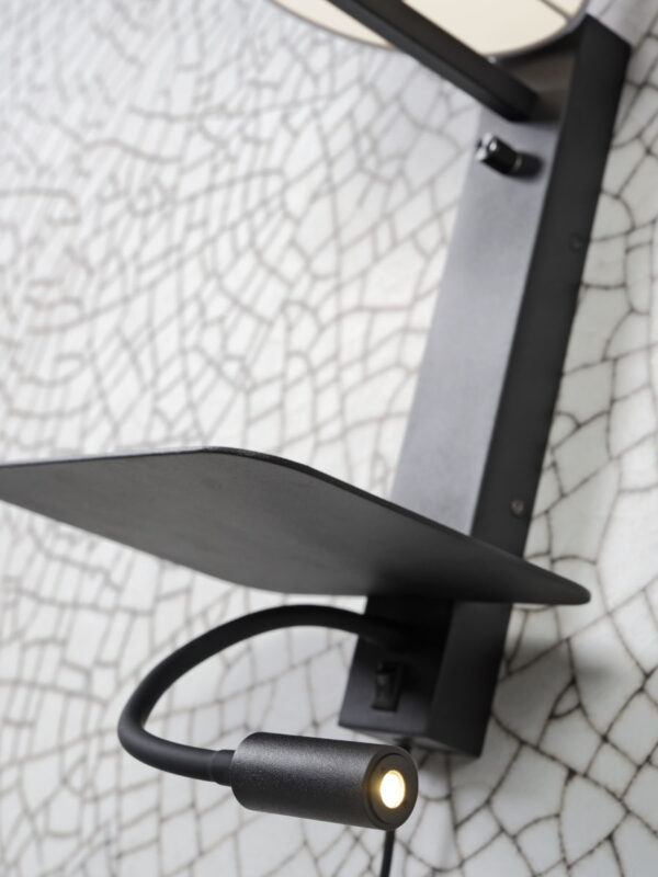 Grijze wandlamp modern linnen metaal It's About RoMi Florence - Image 8