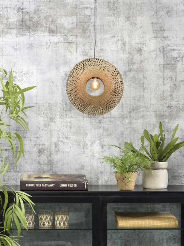 Bamboe bohemien zwart naturel hanglamp GOOD&MOJO Kalimantan - Image 13
