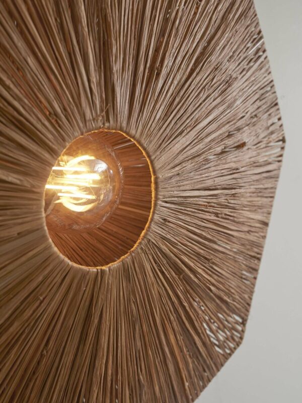 Achthoekige raffia plafondlamp bruin L GOOD&MOJO Panama - Image 4