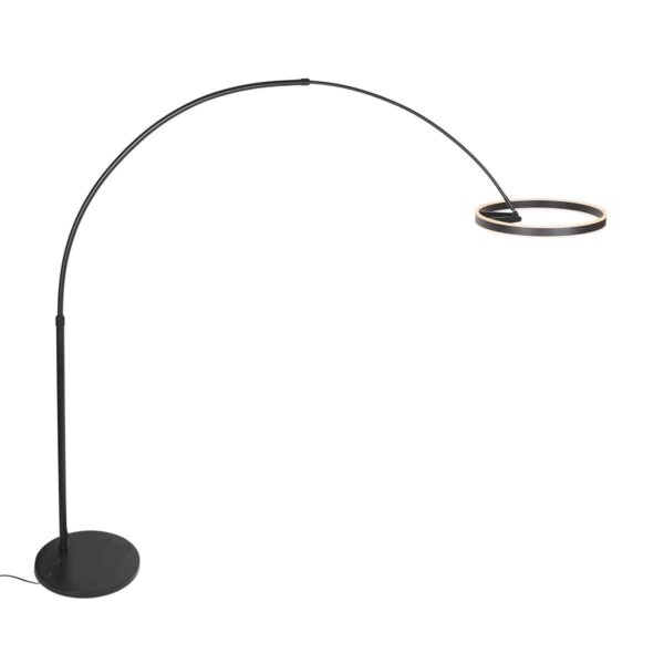 Zwarte moderne metalen vloerlamp Steinhauer Ringlux - Image 17