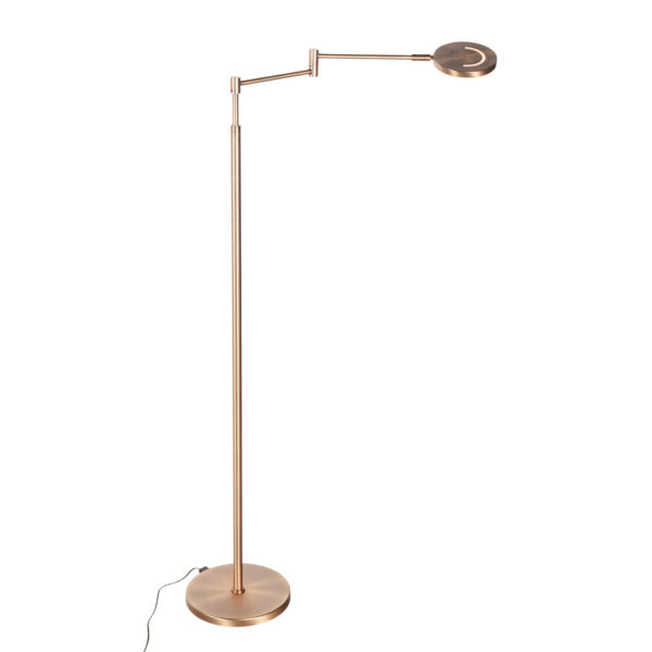 Oplaadbare bronskleurige vloerlamp met leesarm ingebouwde dimfunctie Steinhauer Soleil - Image 8