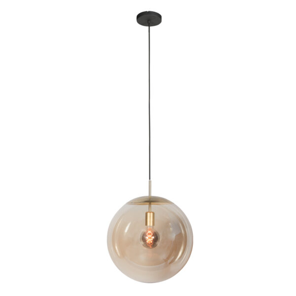 Amberkleurige glazen bollamp XL Steinhauer Bollique
