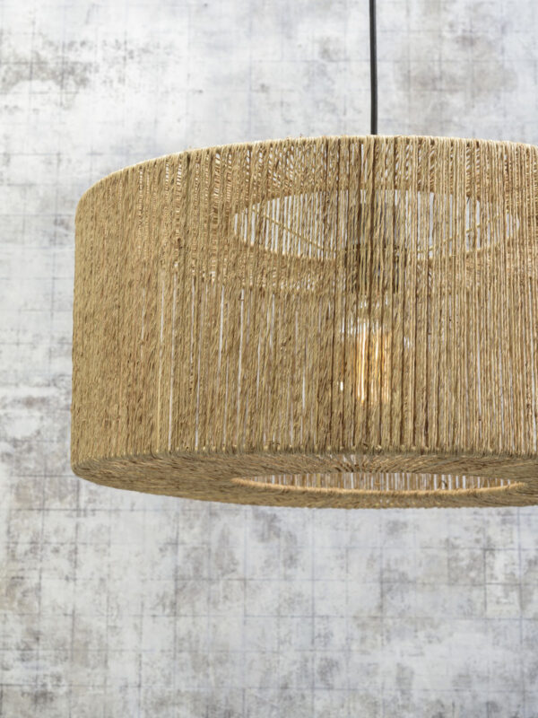 Bamboe rieten vloerlamp zwart naturel bohemian GOOD&MOJO Iguazu - Image 5
