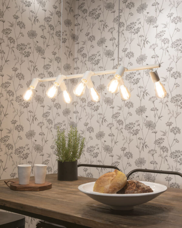 8-lichts stangvormige hanglamp wit It's About RoMi Miami - Image 2