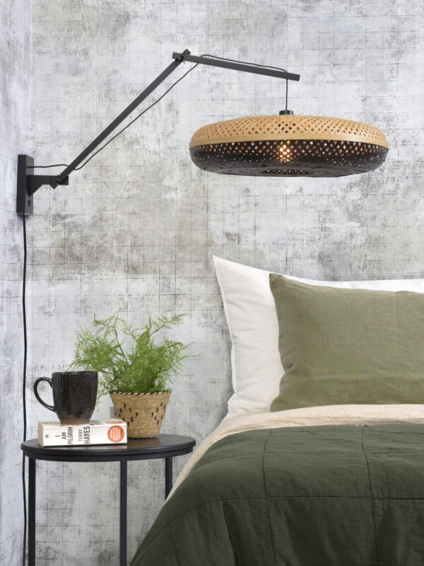 Bamboe wandlamp naturel zwart bohemien GOOD&MOJO Palawan - Image 5