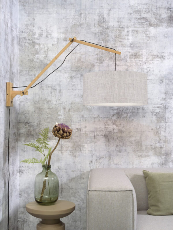 Witgrijze wandlamp dubbelgewricht breed GOOD&MOJO Andes - Image 5
