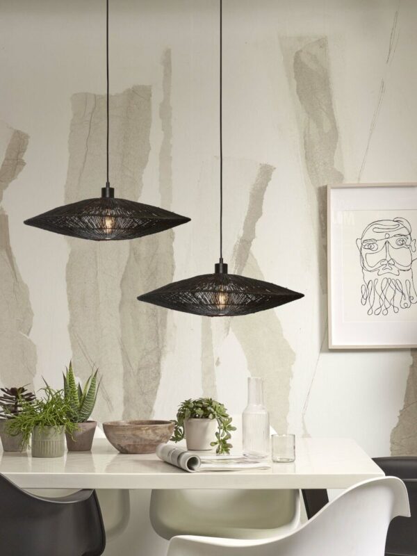 Metaal rieten zwart metalen bohemian hanglamp GOOD&MOJO Iguazu - Image 5