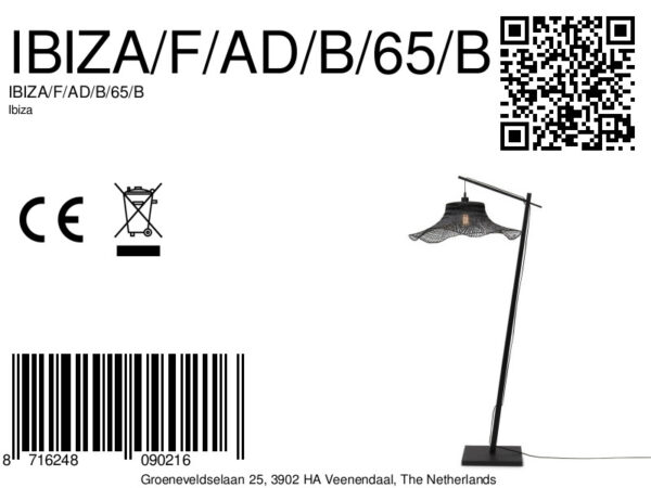 Zwarte bohemien bamboe vloerlamp GOOD&MOJO Ibiza - Image 13