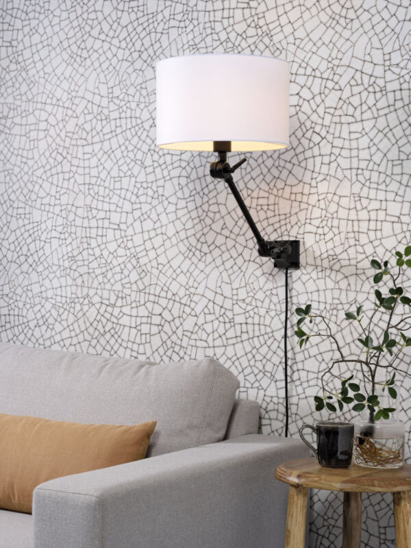 Witte retro wandlamp metaal It's About RoMi Amsterdam - Image 2