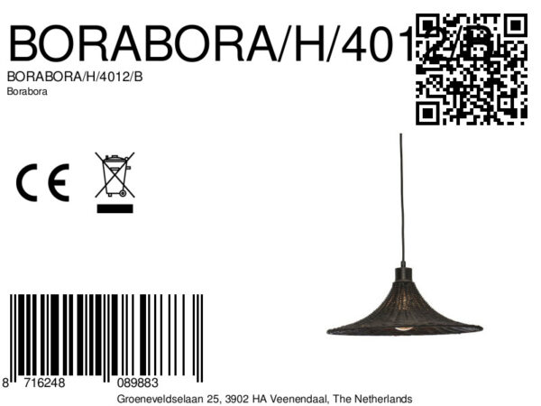Rotan metalen hanglamp zwart bohemian GOOD&MOJO Borabora - Image 12