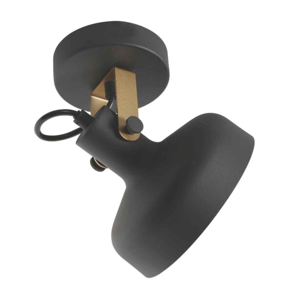 Metalen zwarte wandlamp industrieel Mexlite Prato - Image 10