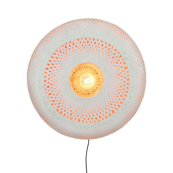 Wandlamp bamboe wit bohemian GOOD&MOJO Palawan