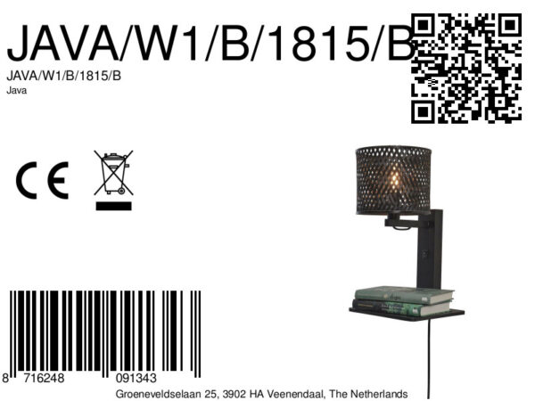 Bamboe zwarte wandlamp bohemian GOOD&MOJO Java - Image 8