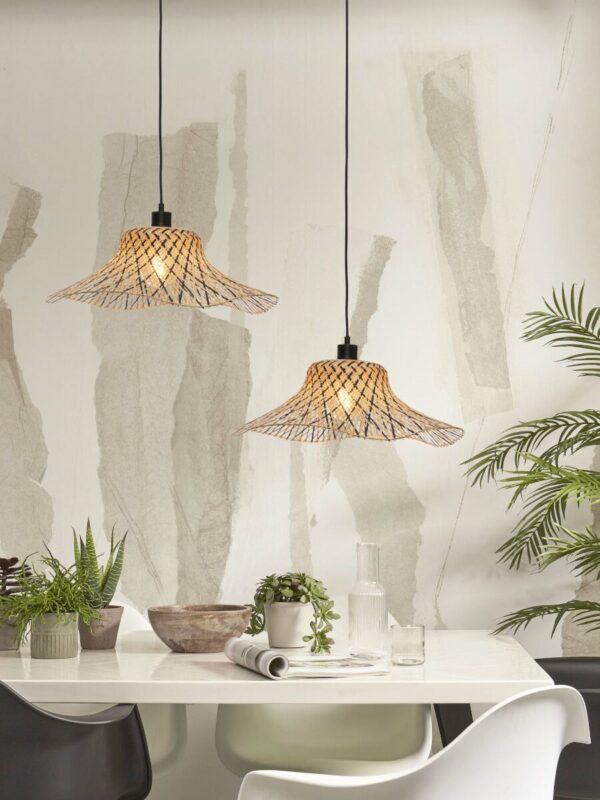 Bamboe zwart naturel bohemien hanglamp GOOD&MOJO Ibiza - Image 5
