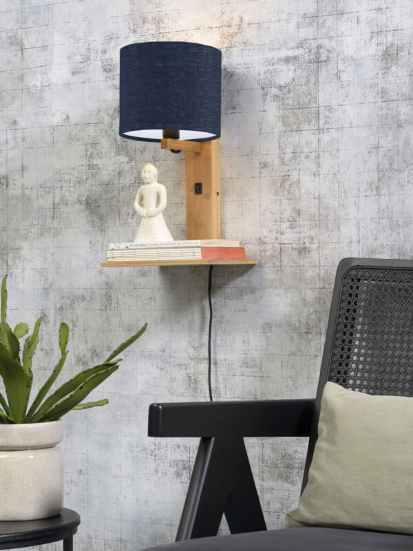 Blauwe plateau wandlamp naturel GOOD&MOJO Andes - Image 2