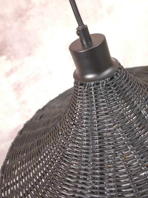 Rotan metalen hanglamp zwart bohemian GOOD&MOJO Borabora - Image 3