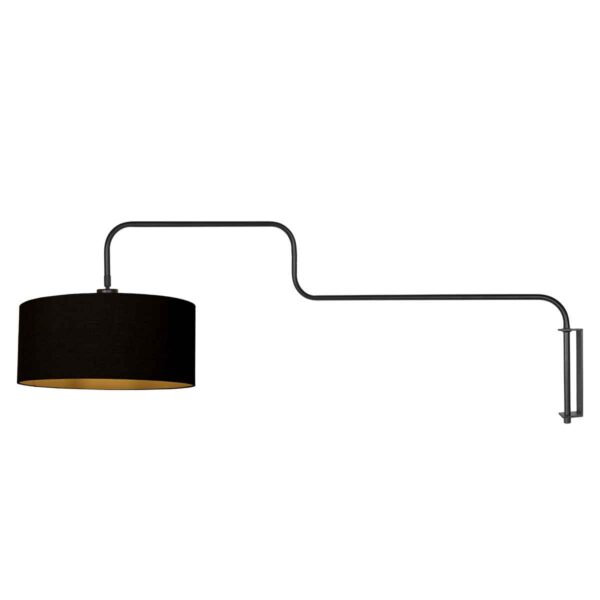 Metalen zwarte trendy wandlamp Steinhauer Bloeba - Image 2