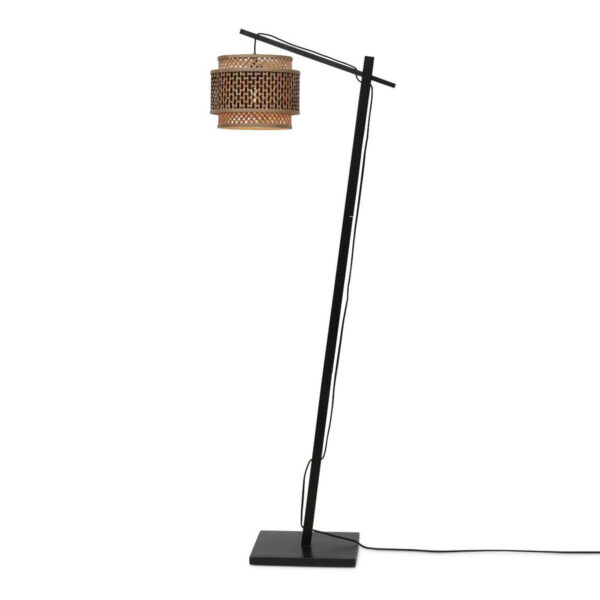 Bamboe vloerlamp bohemian naturel zwart GOOD&MOJO Bhutan