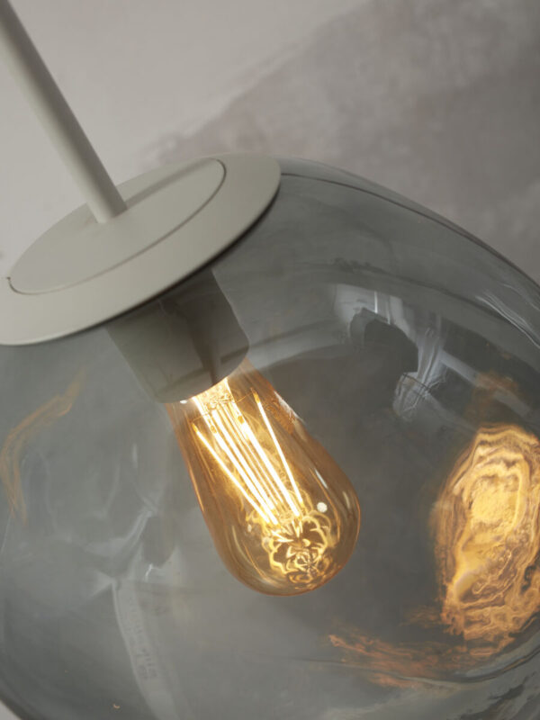 Moderne hanglamp grijs metaal-glas It's About RoMi Helsinki - Image 3