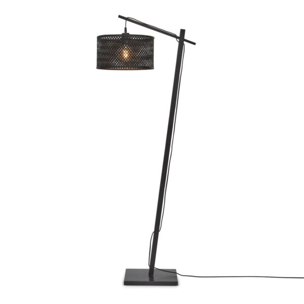 Bamboe zwarte bohemian vloerlamp GOOD&MOJO Java