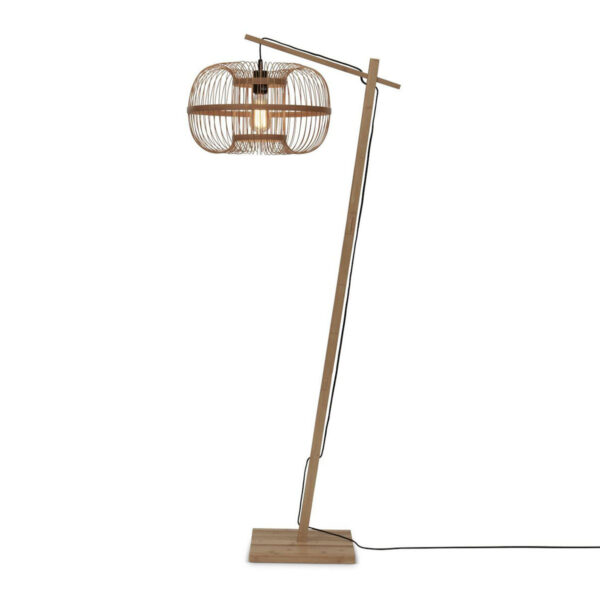 Ronde naturel oosterse vloerlamp GOOD&MOJO Hokkaido
