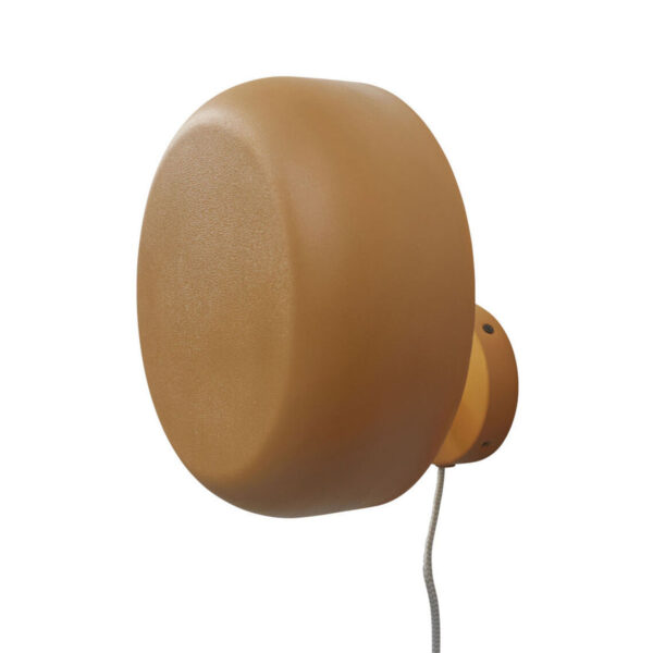 Retro oranje-metalen ronde wandlamp It's About RoMi Porto