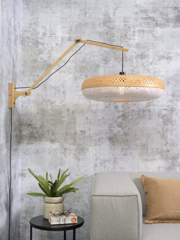 Bamboe witte wandlamp bohemien GOOD&MOJO Palawan - Image 2