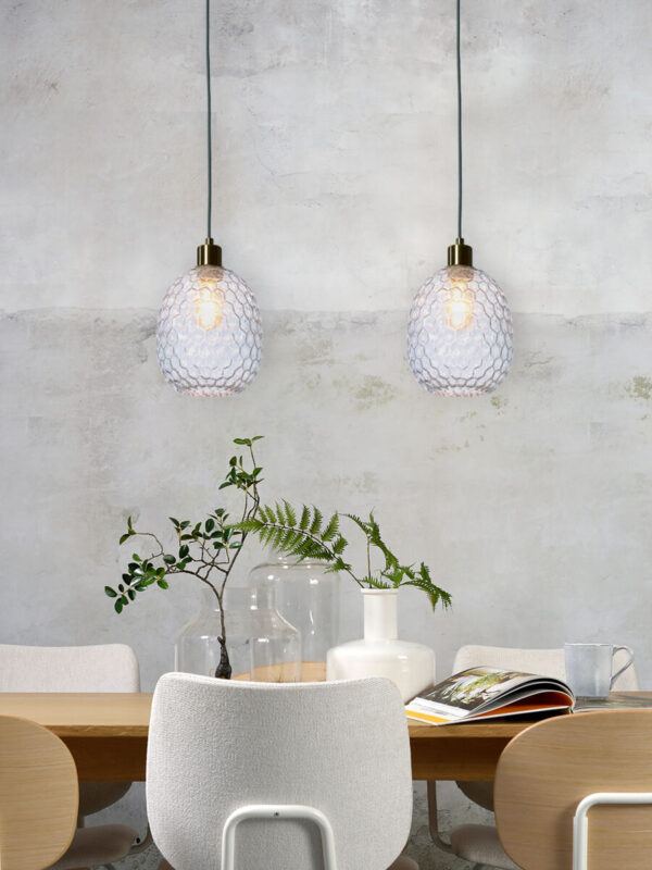 Klassieke groene hanglamp glas metaal It's About RoMi Venice - Image 5