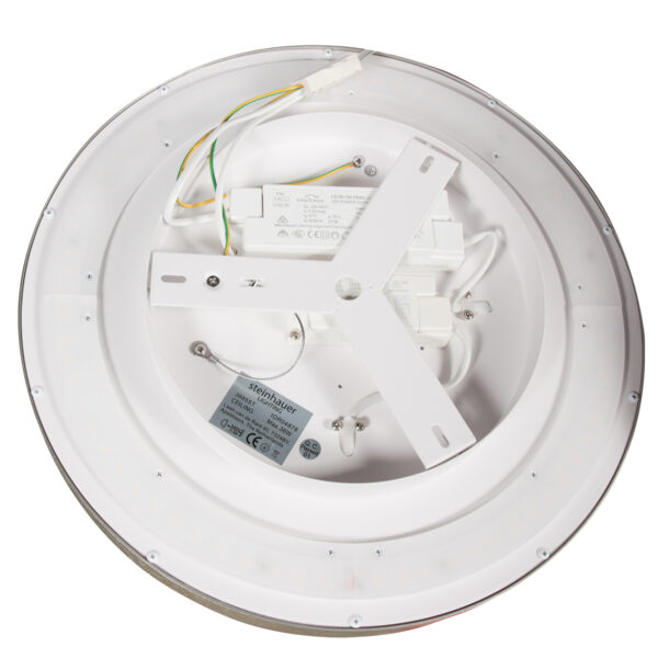 Ronde staalkleurige plafondlamp Steinhauer Flady - Image 9