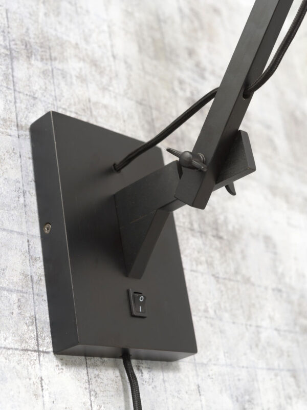 Loodgrijze wandlamp dubbelgewricht GOOD&MOJO Andes - Image 6