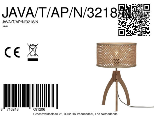 Naturel tafellamp bamboe boheems GOOD&MOJO Java - Image 10