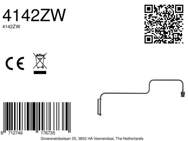 Metalen zwarte trendy wandlamp Steinhauer Bloeba - Image 11