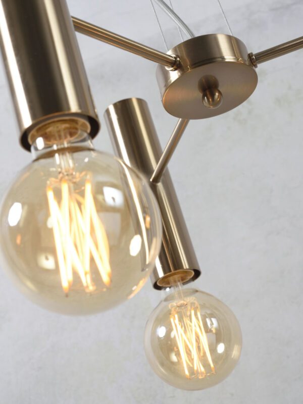 Goudkleurige open hanglamp 3-lamps It's About RoMi Cannes - Image 6