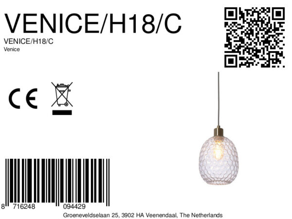 Klassieke groene hanglamp glas metaal It's About RoMi Venice - Image 13