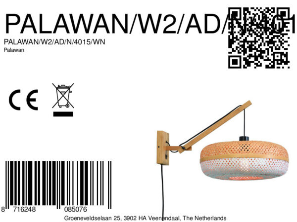 Bohemian witte bamboe wandlamp GOOD&MOJO Palawan - Image 9