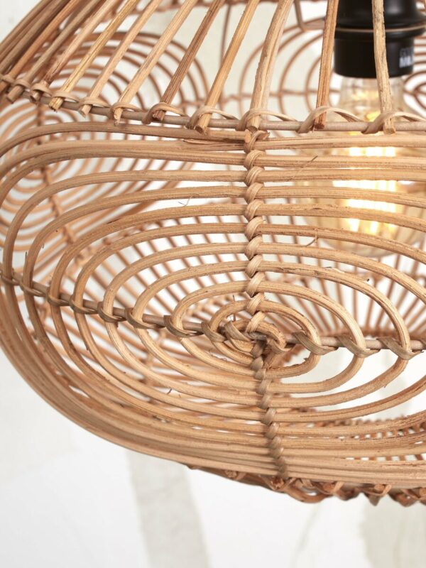Bolvormige rotan plafondlamp naturel GOOD&MOJO Madeira - Image 3