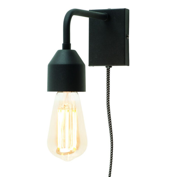 Veelvormige wandlamp zwart metaal It's About RoMi Madrid